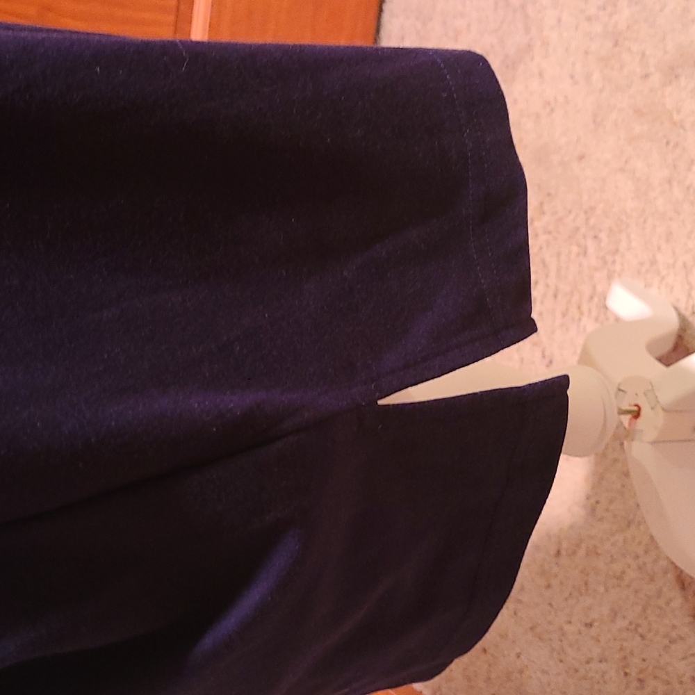 Cathy Daniels Vee Neck Navy Top Size 1X - Picture 2 of 6